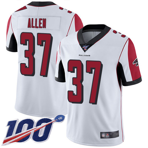 Atlanta Falcons Limited White Men Ricardo Allen Road Jersey NFL Football #37 100th Season Vapor Untouchable->atlanta falcons->NFL Jersey